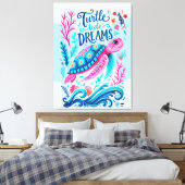 Turtle Tide Dromen Canvas Afdruk (Insitu (Slaapkamer))