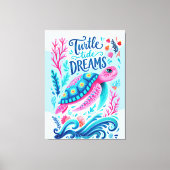 Turtle Tide Dromen Canvas Afdruk (Voorkant)