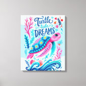 Turtle Tide Dromen Canvas Afdruk (Voorkant)