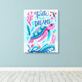 Turtle Tide Dromen Canvas Afdruk (Insitu (Houten vloer))