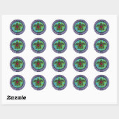 Turtle Tie Dye Sticker (Vel)