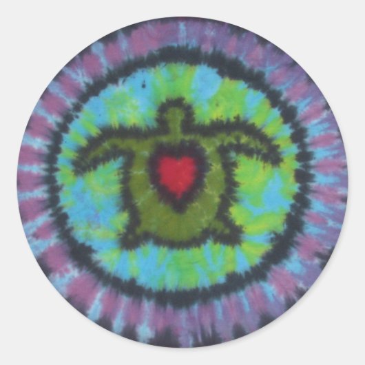 Turtle Tie Dye Sticker (Voorkant)