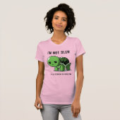Turtle Time Not Slow Funny Women's Slim Fit T-shirt (Voorkant volledig)