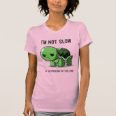 Turtle Time Not Slow Funny Women's Slim Fit T-shirt (Voorkant)