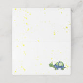 Turtle Tortoise Menu Plaatskaarten (Buitenkant ongevouwen)