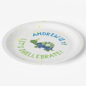 Turtle Tortoise Verjaardagsfeestje Borden Papieren Bordje (Gekanteld)