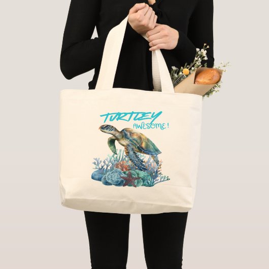Turtle Tote Grote Tote Bag (Voorkant (product))