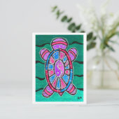 Turtle Totem Briefkaart (Staand voorkant)