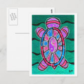 Turtle Totem Briefkaart (Voorkant / Achterkant)