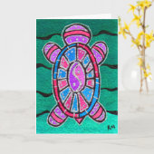 Turtle Totem Kaart (Gele Bloem)