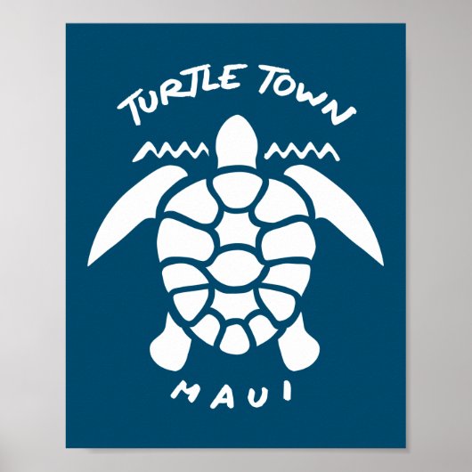Turtle Town, Maui Island, Hawaii Poster (Voorkant)
