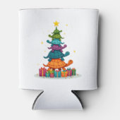 Turtle Tree Christmas Tree Adorable Turtle Christm Blikjeskoeler (Voorkant)