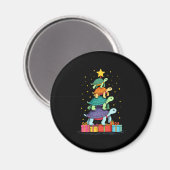Turtle Tree Christmas Tree Adorable Turtle Christm Magneet (Voorkant / Achterkant)