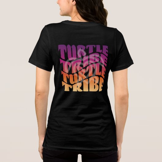 Turtle Tribe Wavy t-shirt (Achterkant)