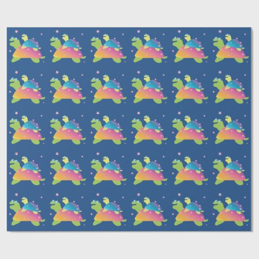 Turtle Turtle Cadeaupapier (Vlak)