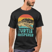 Turtle Turtle Whisperer Retro T-shirt (Voorkant)