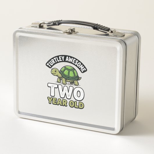 Turtle Twee Jaar Verjaardag Vintage Gravure Shi (Voorkant)