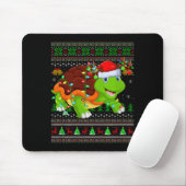 Turtle Ugly Christmas Sweaters Holiday Santa Cute Muismat (Met muis)
