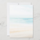 Turtle Under The Sea Watercolor  1st Birthday  Kaart (Achterkant)