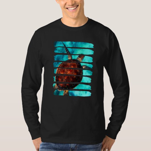 Turtle Underwater Ocean Sea Nature Animal Leisure  T-shirt (Voorkant)