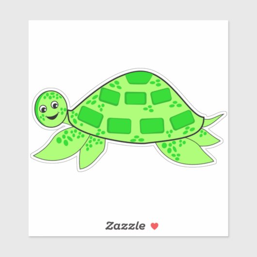 Turtle Vinyl Sticker (Vel)