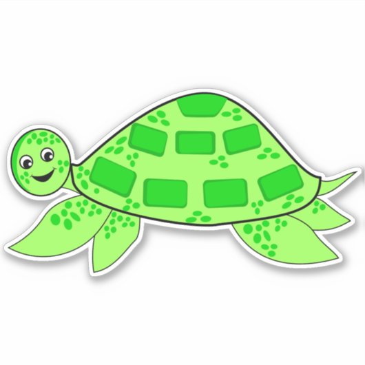 Turtle Vinyl Sticker (Voorkant)