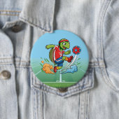 Turtle-voetballer met team USA Ronde Button 4,0 Cm (In situ)