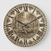 Turtle Wall Clock - Steady & Serene Grote Klok (Voorkant)