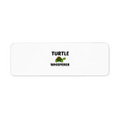TURTLE WHISPERER ETIKET (Voorkant)