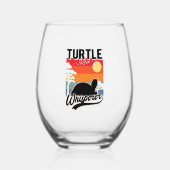 Turtle Whisperer Mini Wijnglas Zonder Voet (Voorkant)