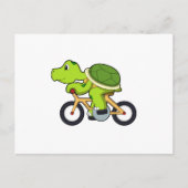Turtle with Bicycle.PNG Briefkaart (Voorkant)