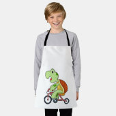 Turtle with Bicycle Schort (Gedragen)