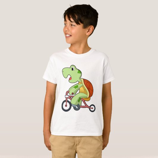 Turtle with Bicycle T-shirt (Voorkant volledig)