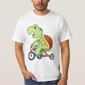 Turtle with Bicycle T-shirt (Voorkant)
