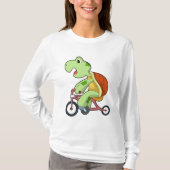 Turtle with Bicycle T-shirt (Voorkant)
