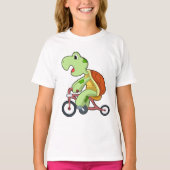 Turtle with Bicycle T-shirt (Voorkant)