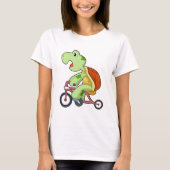 Turtle with Bicycle T-shirt (Voorkant)