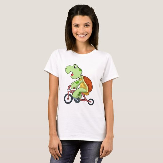 Turtle with Bicycle T-shirt (Voorkant volledig)