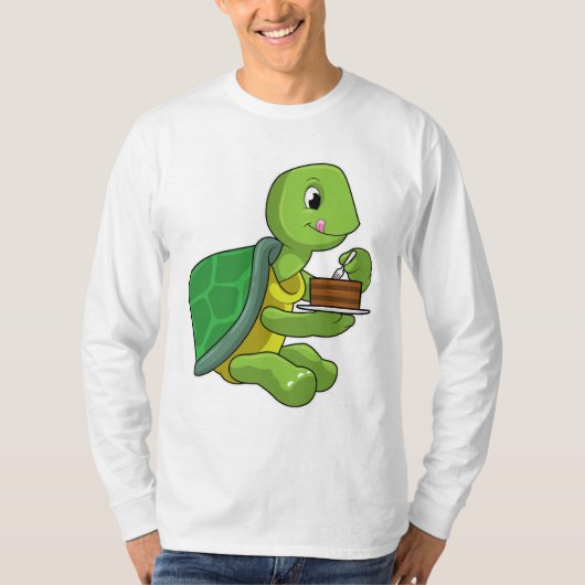 Turtle with Cake T-shirt (Voorkant)
