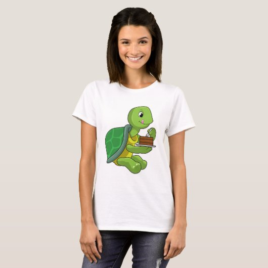 Turtle with Cake T-shirt (Voorkant volledig)