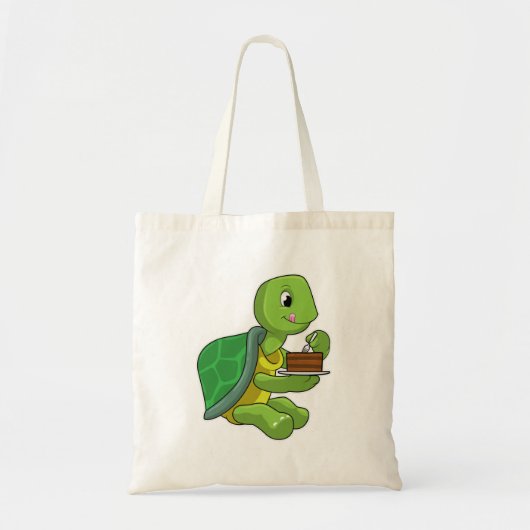 Turtle with Cake Tote Bag (Voorkant)