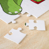 Turtle with Drinking mug with Straw Legpuzzel (Zijkant)