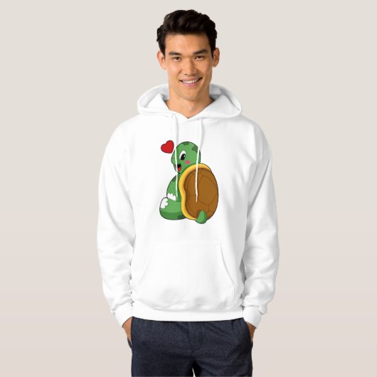 Turtle with Heart Hoodie (Voorkant volledig)