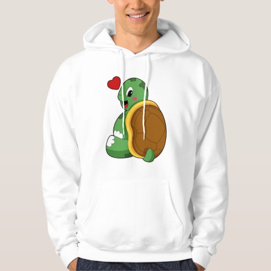 Turtle with Heart Hoodie (Voorkant)