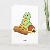 Turtle with Pizza Kaart (Achterkant)