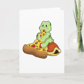 Turtle with Pizza Kaart (Voorkant)