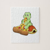 Turtle with Pizza Legpuzzel (Verticaal)