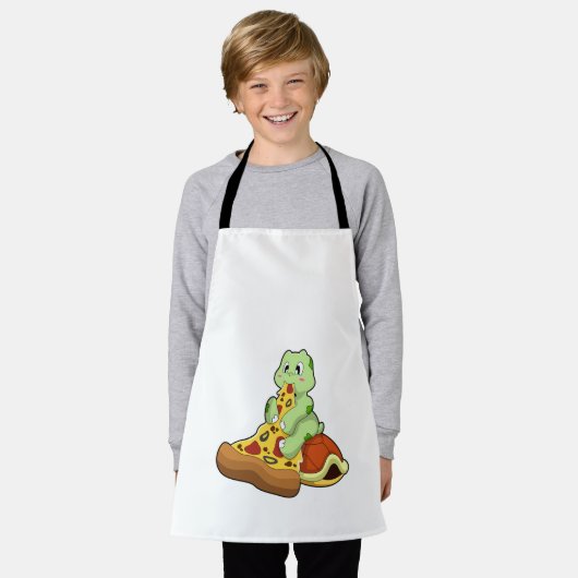 Turtle with Pizza Schort (Gedragen)