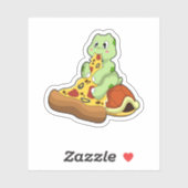 Turtle with Pizza Sticker (Vel)