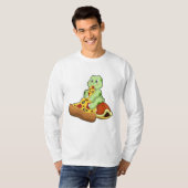 Turtle with Pizza T-shirt (Voorkant volledig)